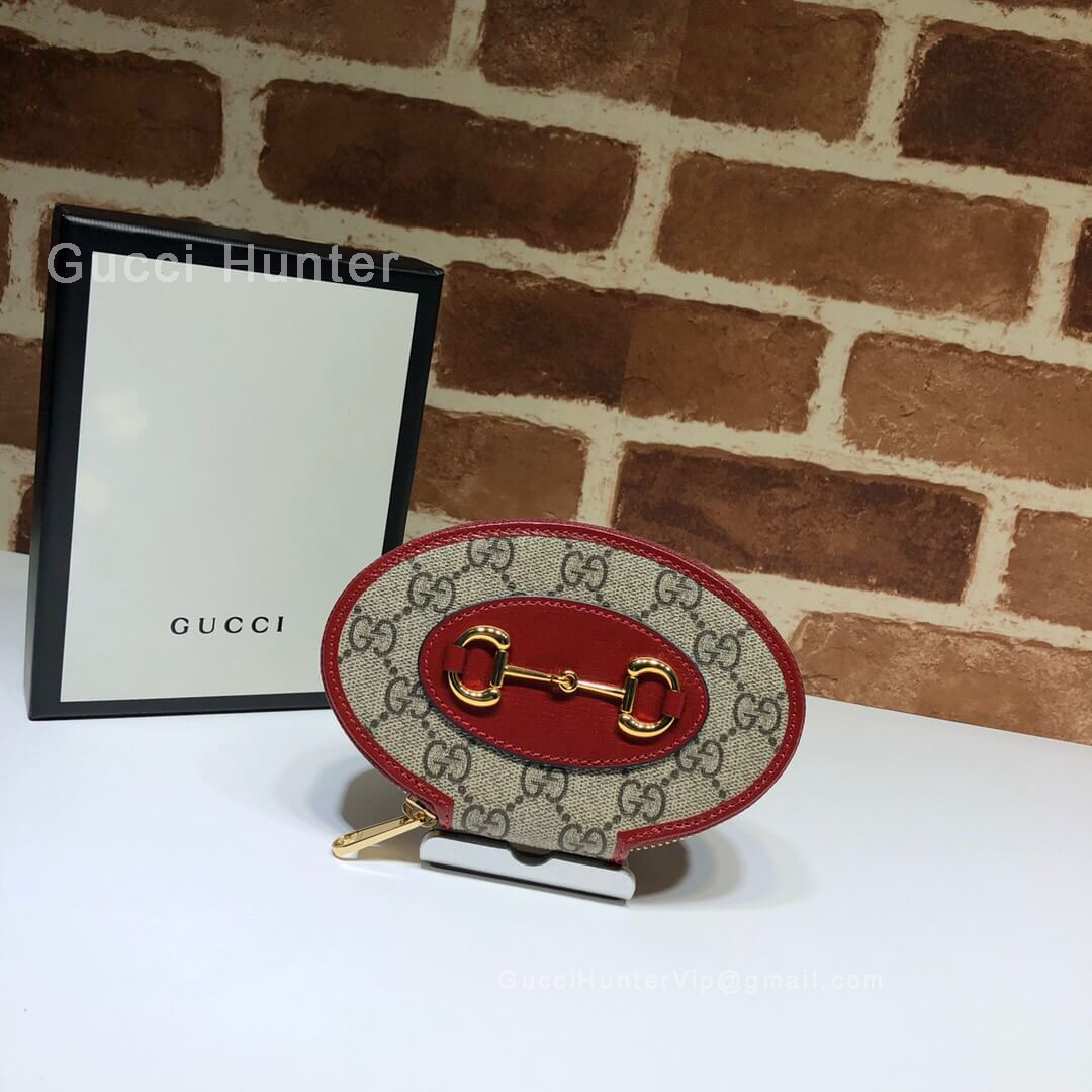 Gucci Horsebit 1955 Coin Case Red 622040